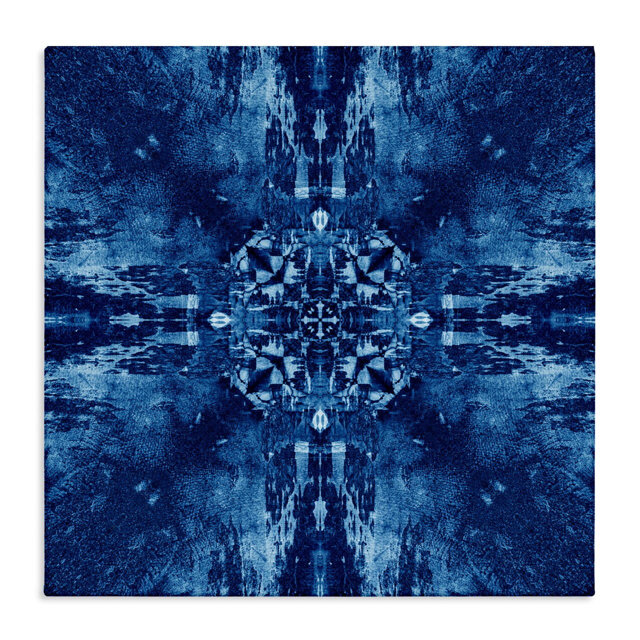 Stupell Industries Mosaic Tie Dye Motif Canvas Wall Art Design by El Perkin